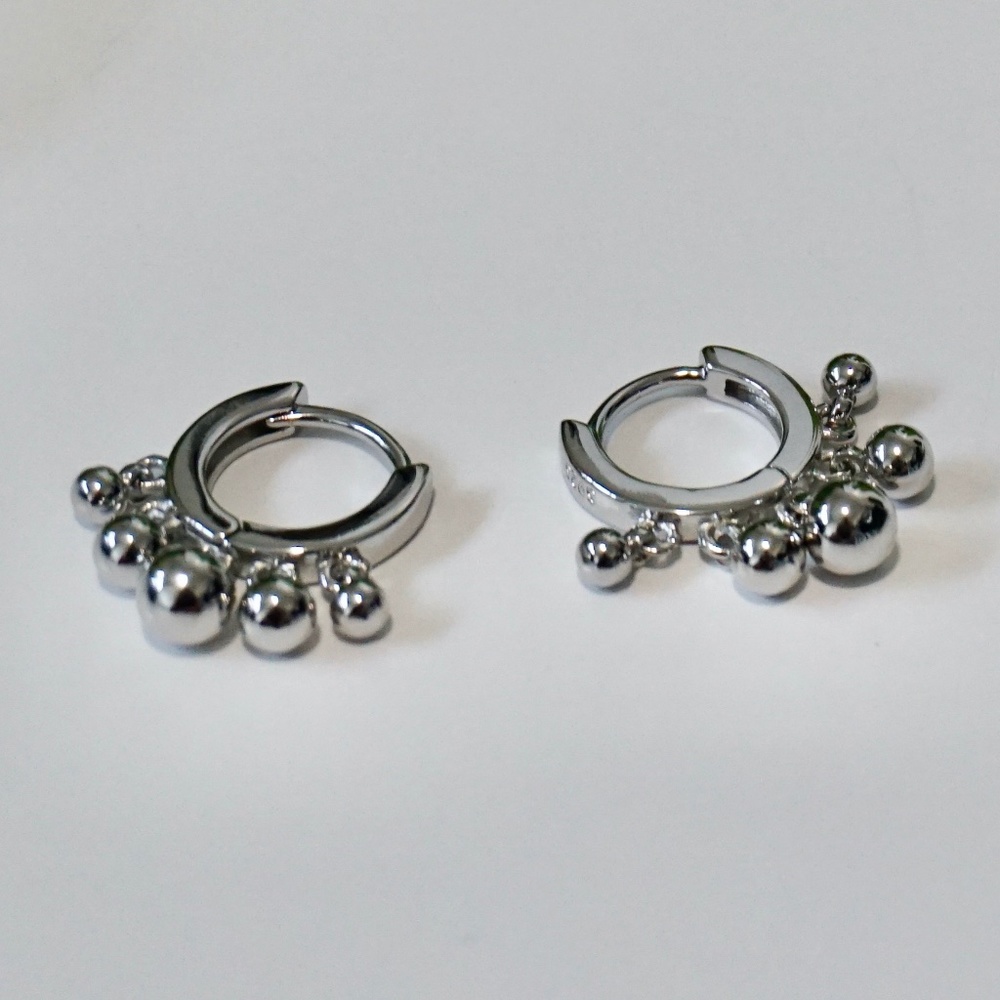 Beaded Hoops